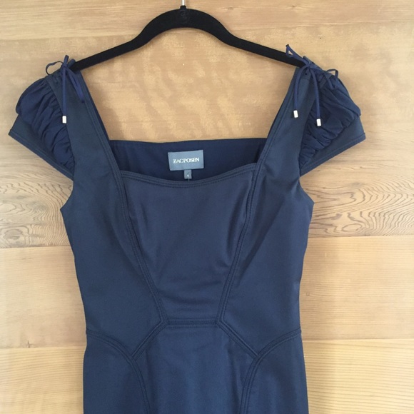ZAC POSEN navy dress size 4 NWT - Picture 2 of 4
